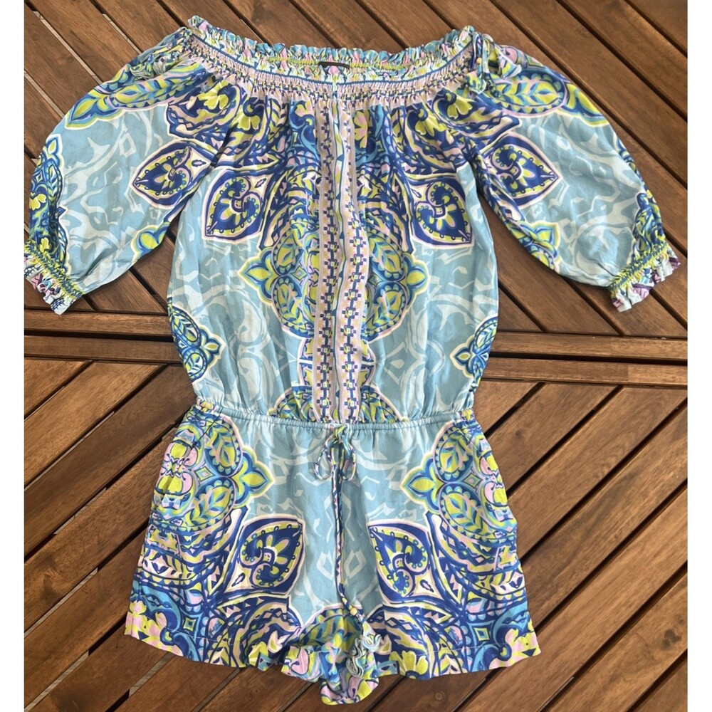 Haley shorts romper Off The Shoulder Xs Boho Cottage Core